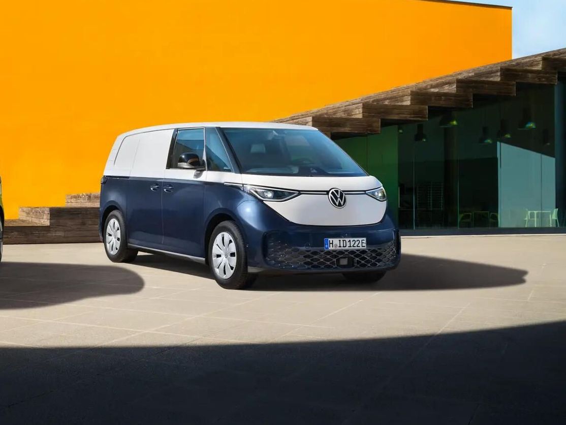 2 ID. Buzzes in front of an orange wall