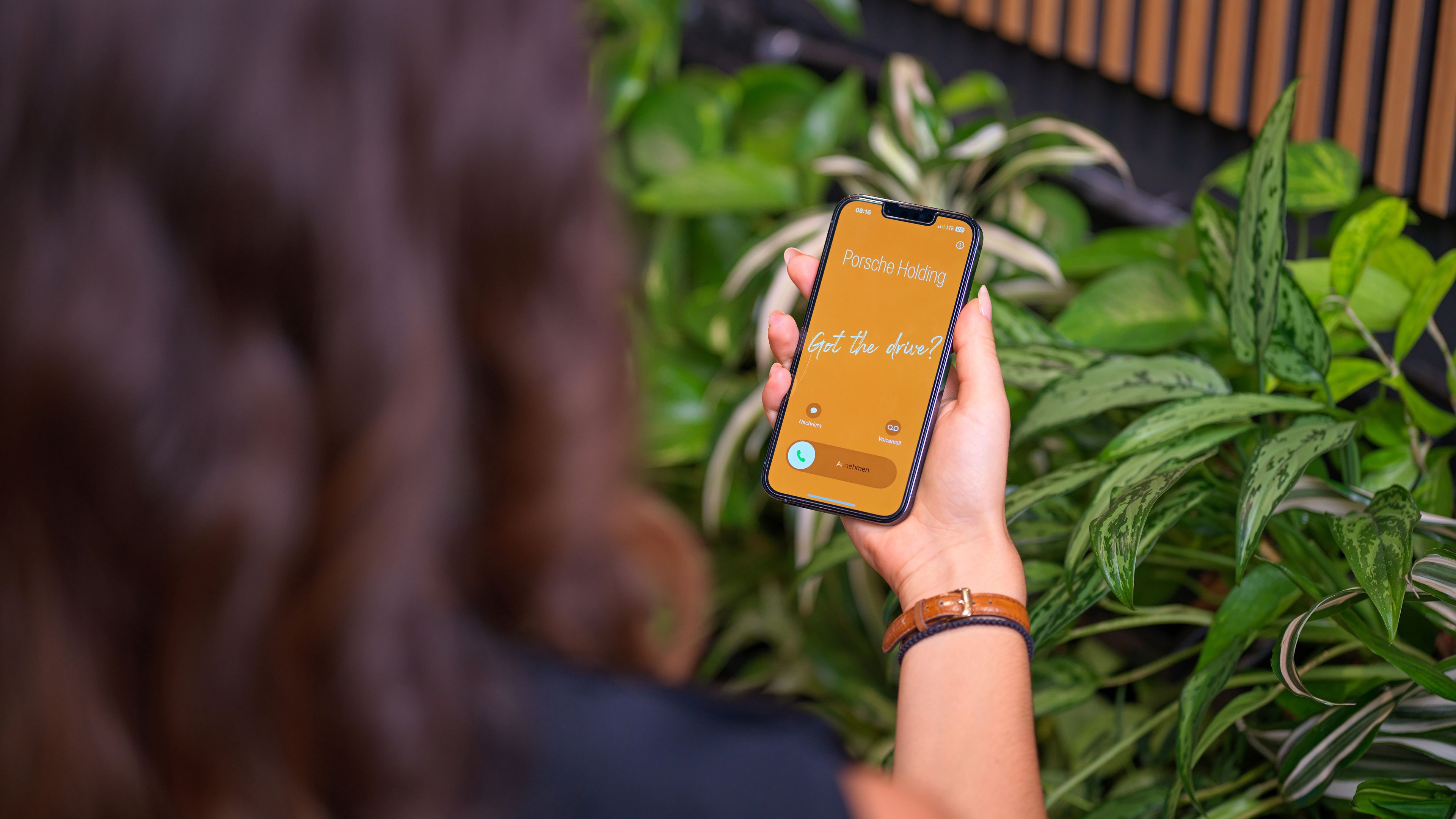 A mobile phone with Got the drive on it? caption.