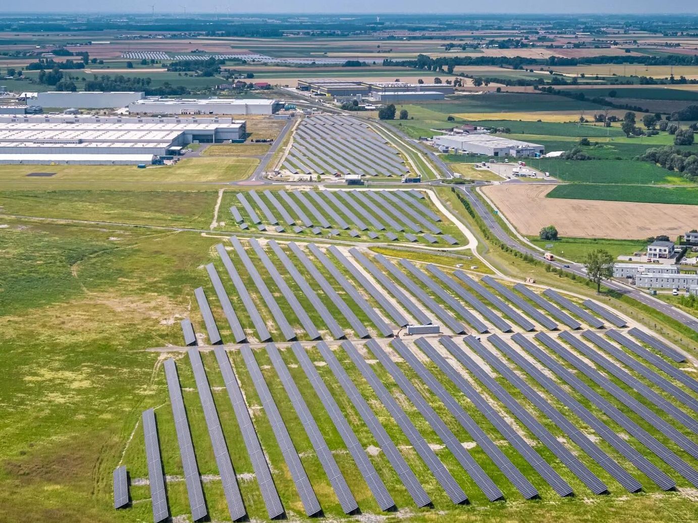 green industrial place