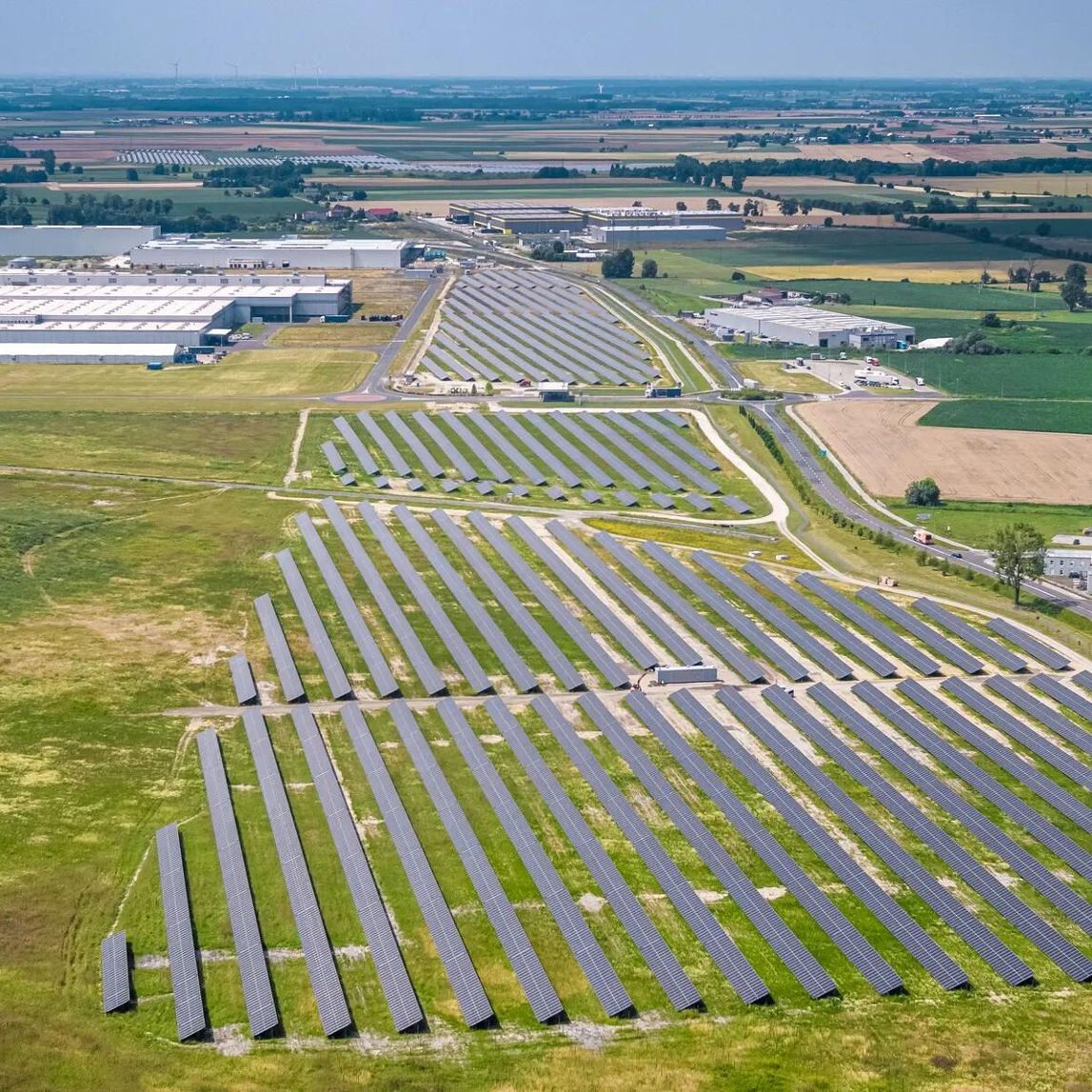 green industrial place