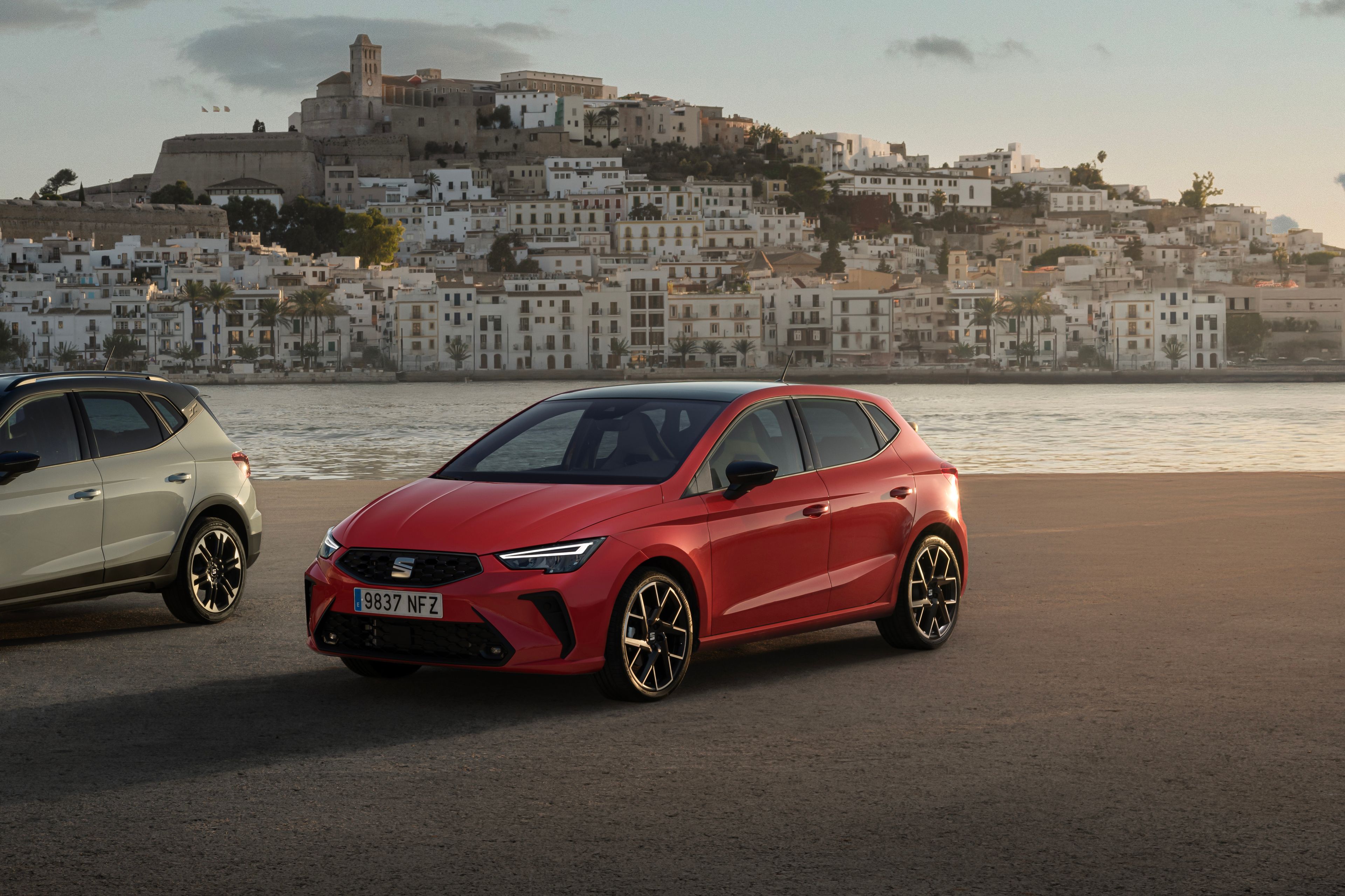Seat Ibiza and Arona on an island
