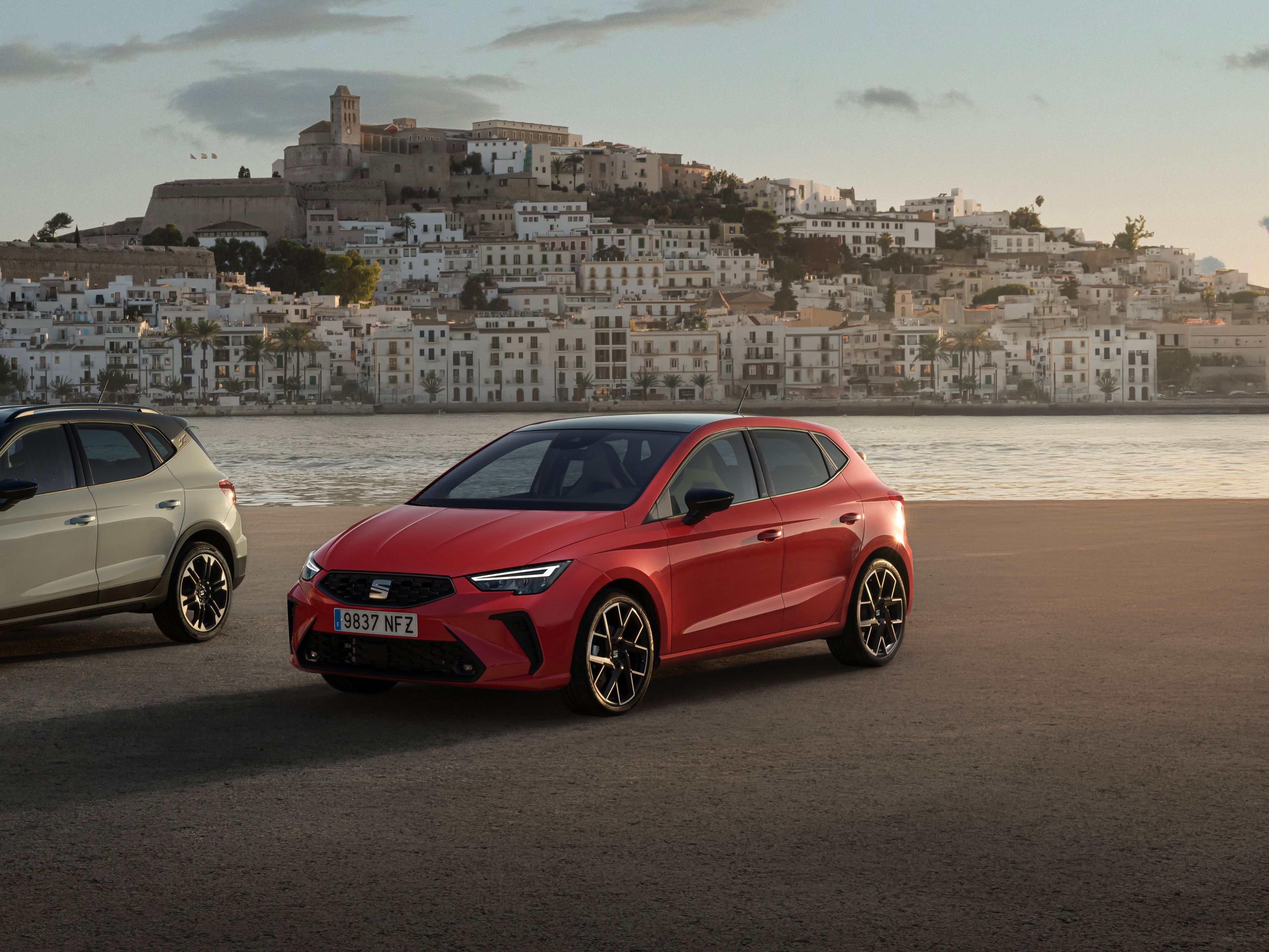 Seat Ibiza and Arona on an island